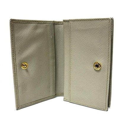 Prada Business Card Case - Beige Leather