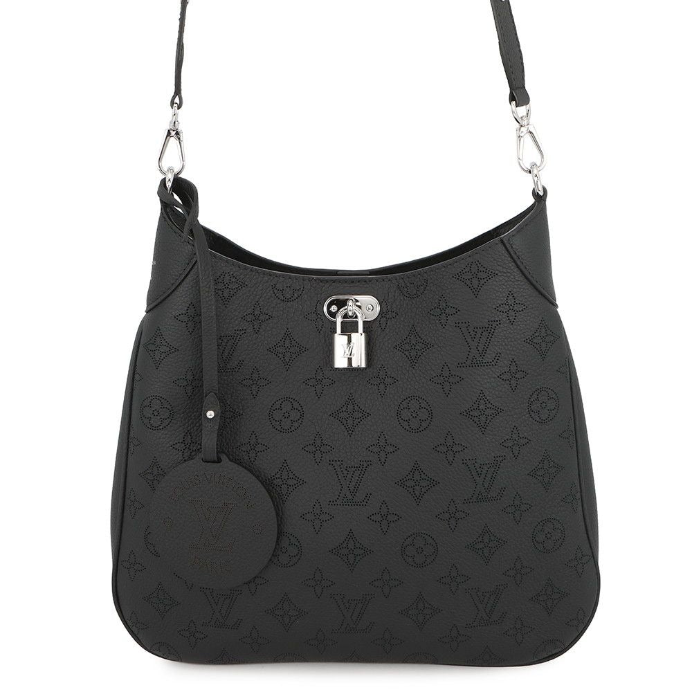 Louis Vuitton Shoulder Bag Monogram Mahina All Around MM Noir Black