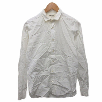 Saint Laurent Paris Broad Shirt Classic Long Sleeve 37 White
