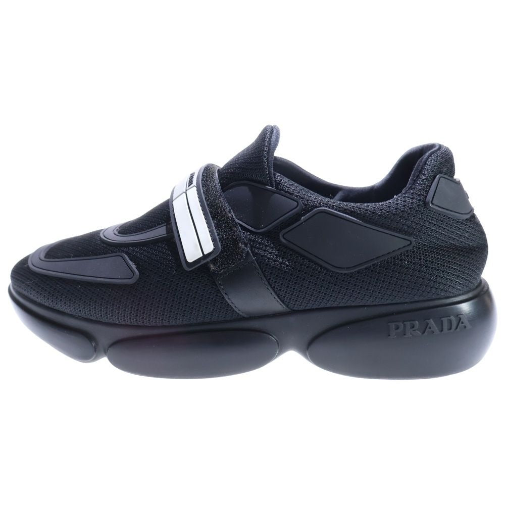 Prada Cloud Bust Velcro Mesh Rubber Sneakers Black