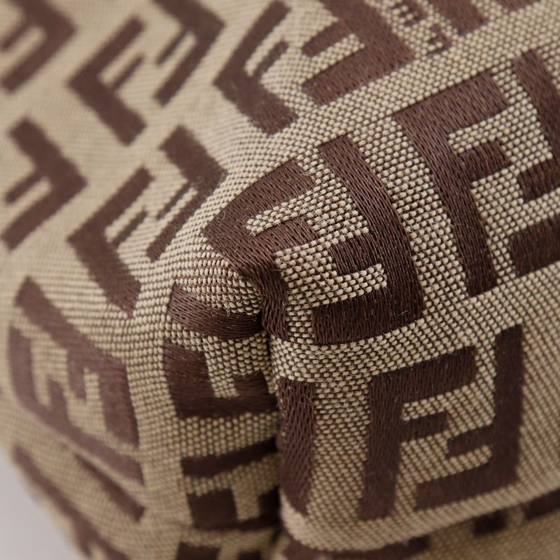 Fendi Zucchino 8bh022 Canvas Brown Women's Tote Bag