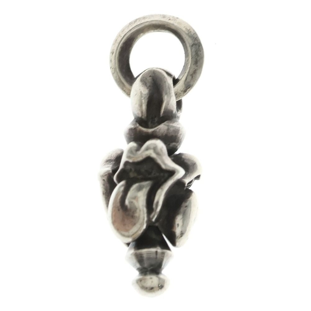 Chrome Hearts LT Swivel Lip and Tongue Charm Necklace Top Silver