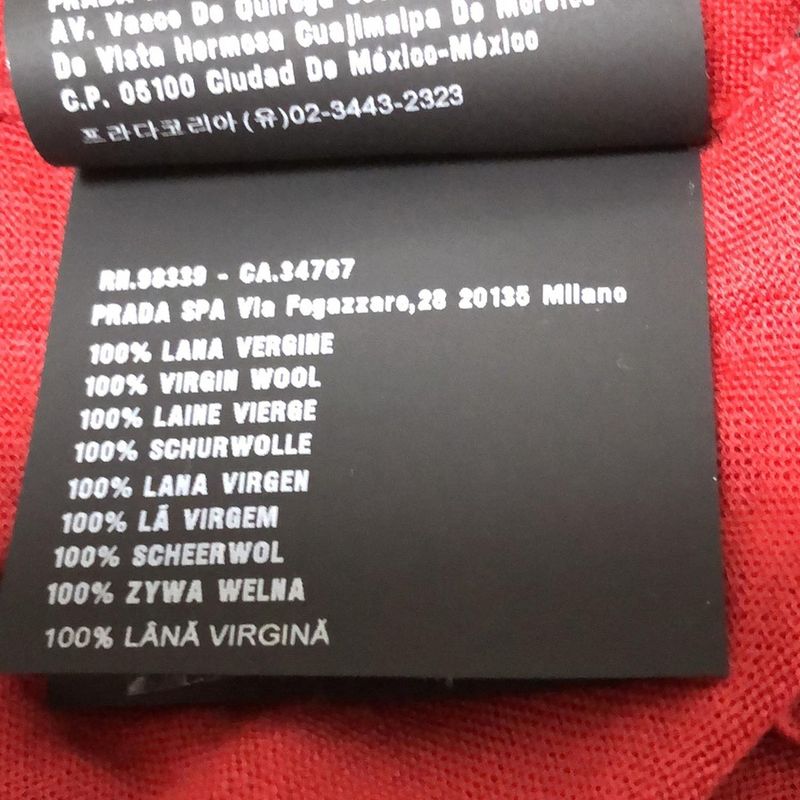 Prada Short Sleeved Sweater Size 40 M Women - Red