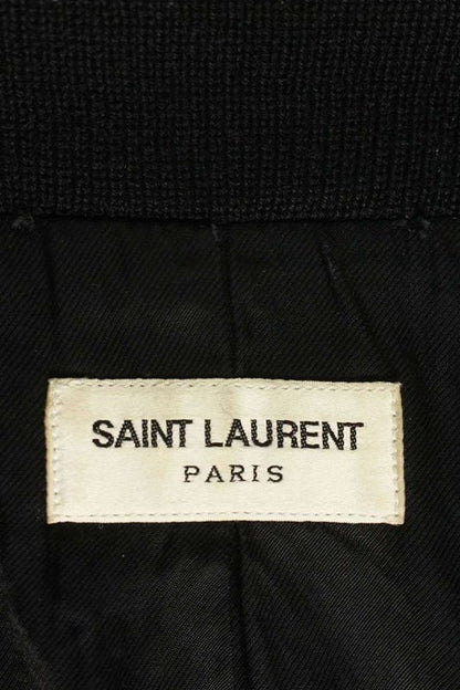 Saint Laurent Paris 354718 Yyl80 Teddy Leather Trimmed Stajan Blouson Men's 42