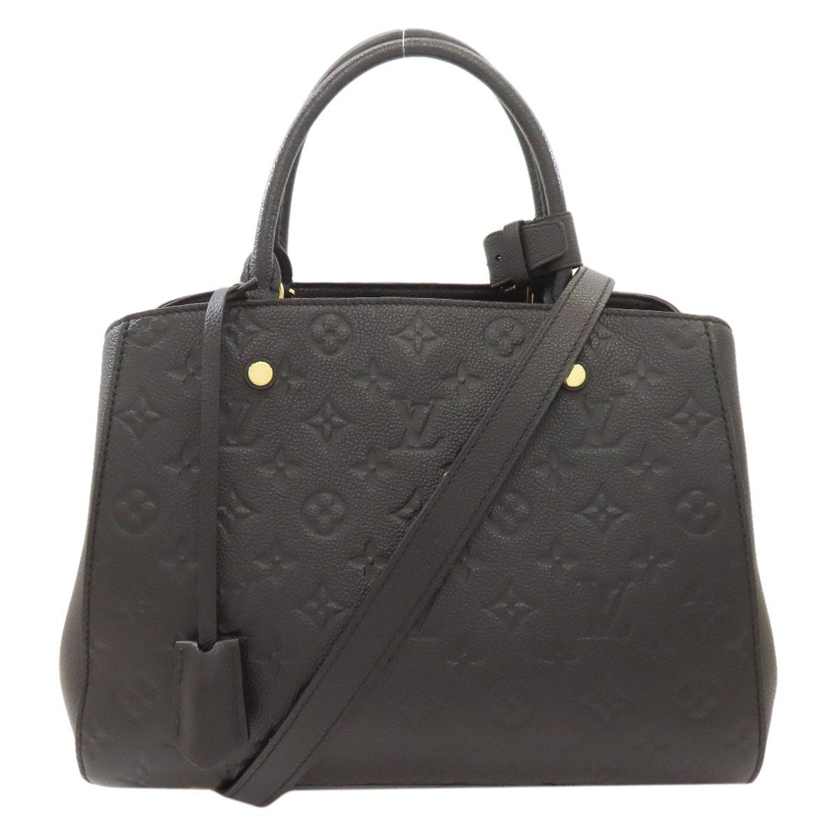 Louis Vuitton Montaigne MM Handbag Noir Black