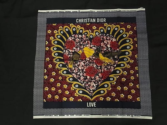 Christian Dior Christian Dior 100% Cotton Scarf Handkerchief Navy And