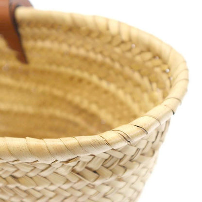 Celine Triomphe Medium Classic Pannier Basket Tote Bag Beige Brown