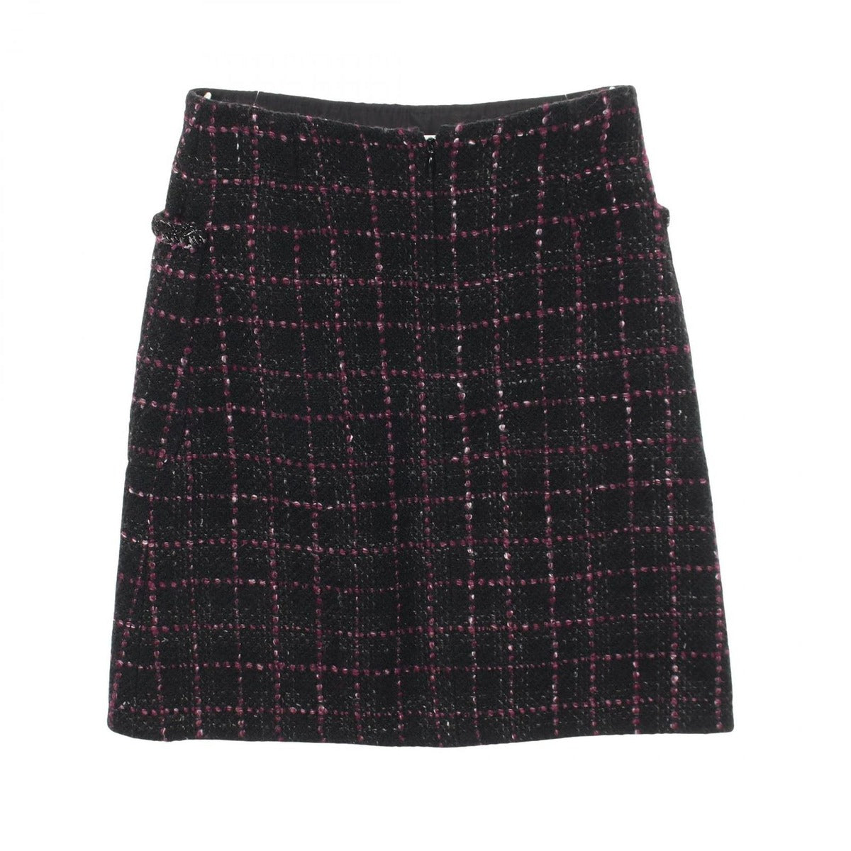 Chanel Skirt CC Logo Button Wool — view 2