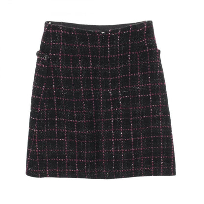 Chanel Skirt CC Logo Button Wool — view 2