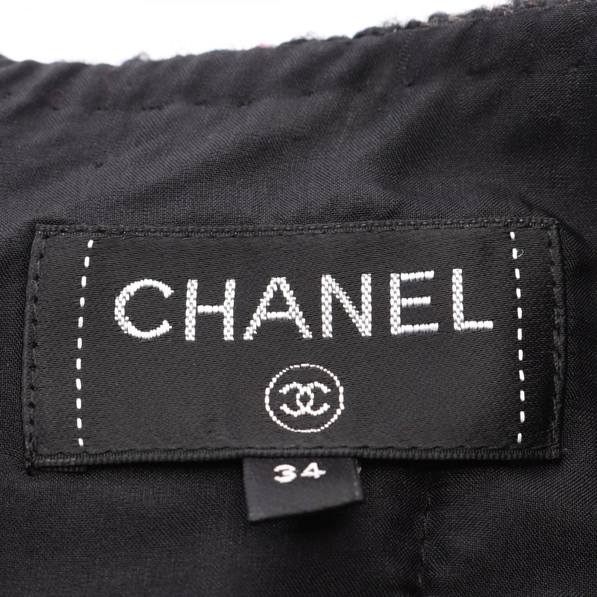 Chanel Skirt CC Logo Button Wool — view 3
