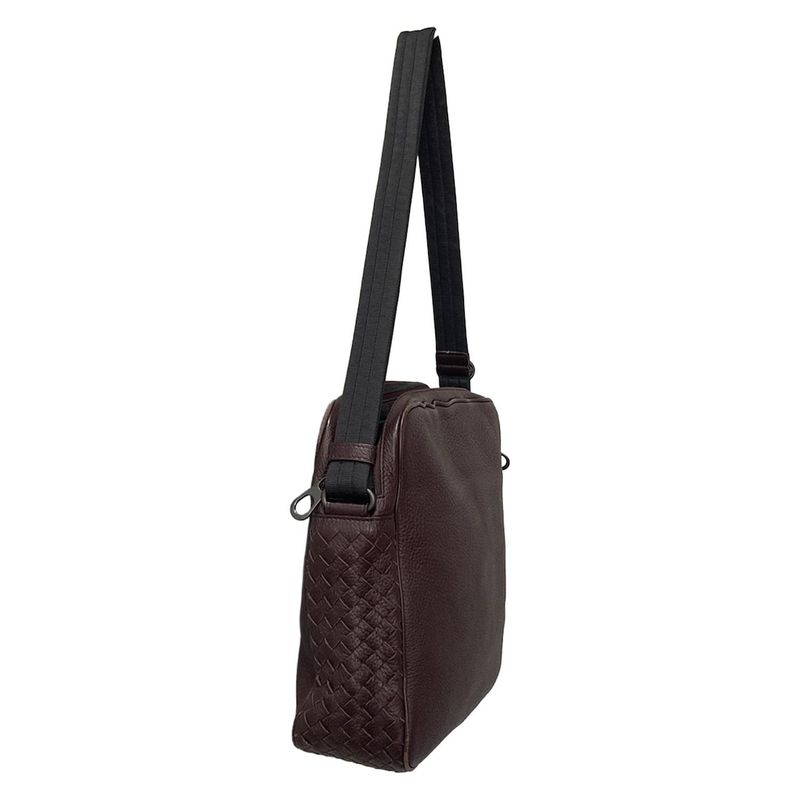 Bottega Veneta Shoulder Bag - Dark Brown Leather