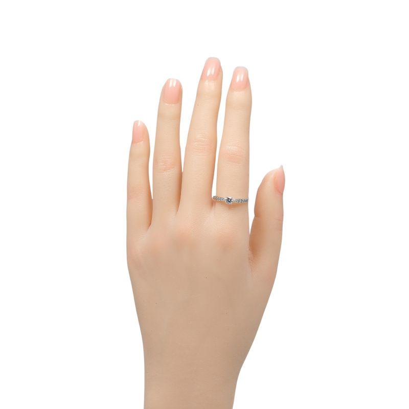 Tiffany & Co Harmony Solitaire 0.23ct Vvs1/f/3ex Pt950platinum × Diamond #14