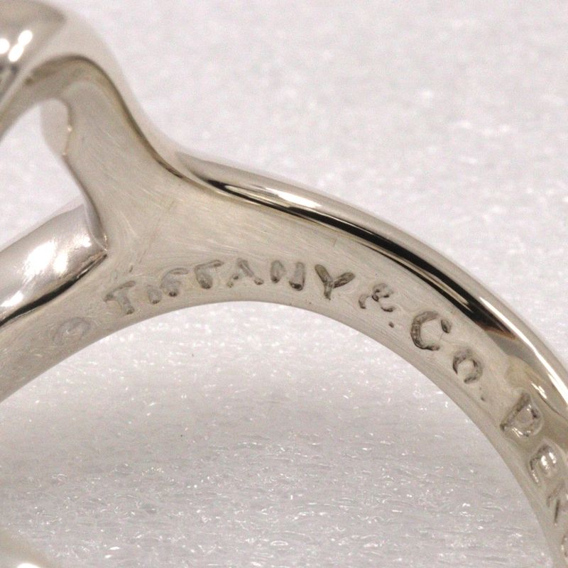 Tiffany & Co Open Heart Elsa Peretti Silver 925 Size 11 Ladies' 3.8g Ring