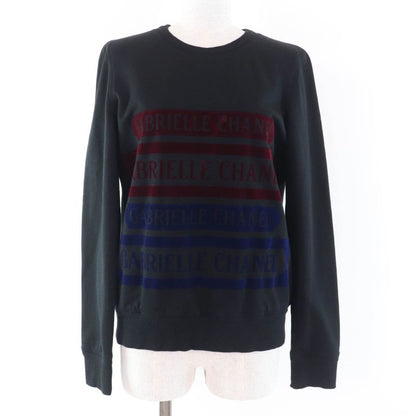 CHANEL P57408k07541 Cotton Gabrielle Coco Mark Flocked Logo Sweatshirt