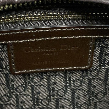 Dior/christian Dior Handbag Lady Dior Large Dark Brown Leather