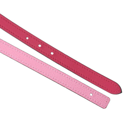 Hermes H O Carre Vosuift X Vaux Epson Belt Pink (gold Hardware) Belt Earring