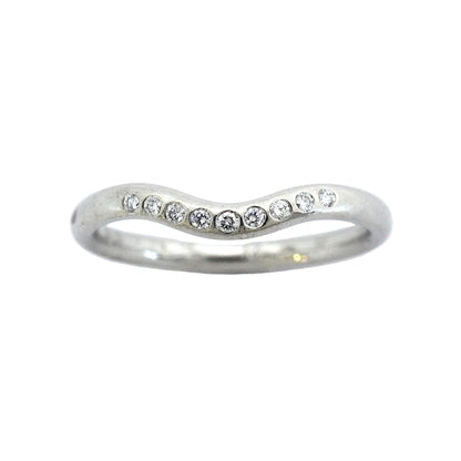 Tiffany & Co Ring T Cube Band Platinum Diamond — view 2