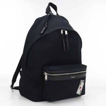 Saint Laurent Backpack Canvas Black