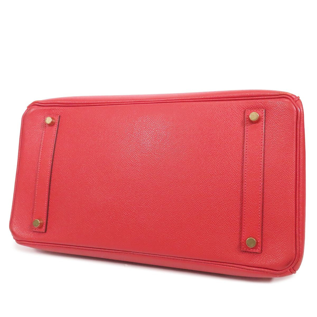 Hermes Birkin 35 Rouge Vif Gold Epsom Handbag — view 3