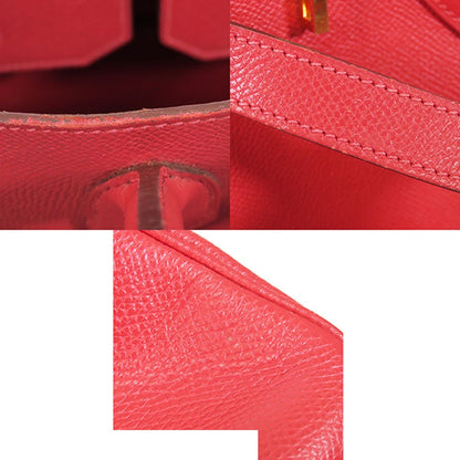 Hermes Birkin 35 Rouge Vif Gold Epsom Handbag — view 5