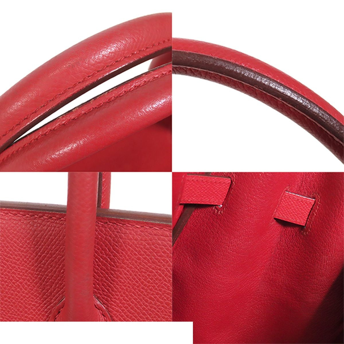 Hermes Birkin 35 Rouge Vif Gold Epsom Handbag — view 7