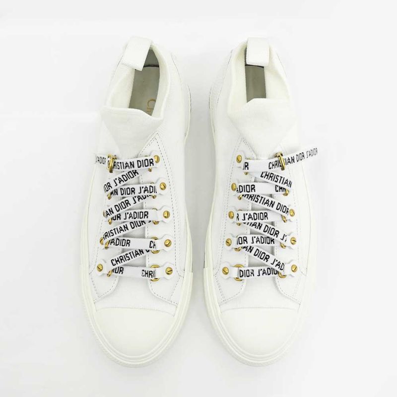 Dior Sneakers - Walk'n Dior White Size 38 Lace Logo Women's Shoes