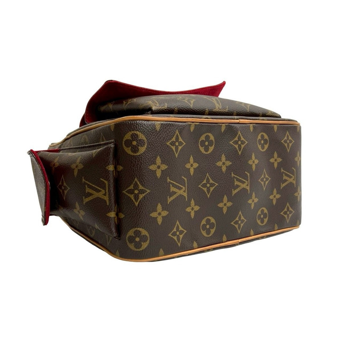 Louis Vuitton Vintage Excentri Cite Monogram Leather Mini Boston Bag Brown — view 7