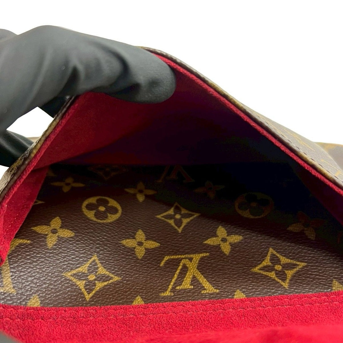 Louis Vuitton Vintage Excentri Cite Monogram Leather Mini Boston Bag Brown — view 10