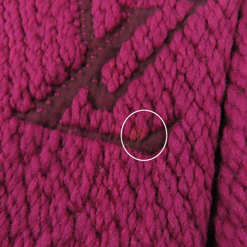 Louis Vuitton M75503 Echarpe Logomania Wool Silk Fringed Knitted