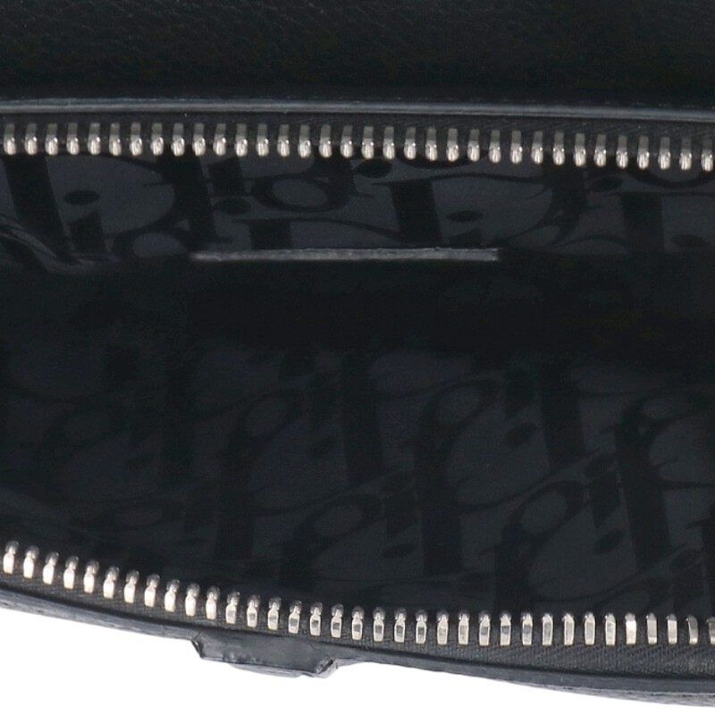 Dior Saddle Floral Logo Leather Saddle Waist Bag Men's