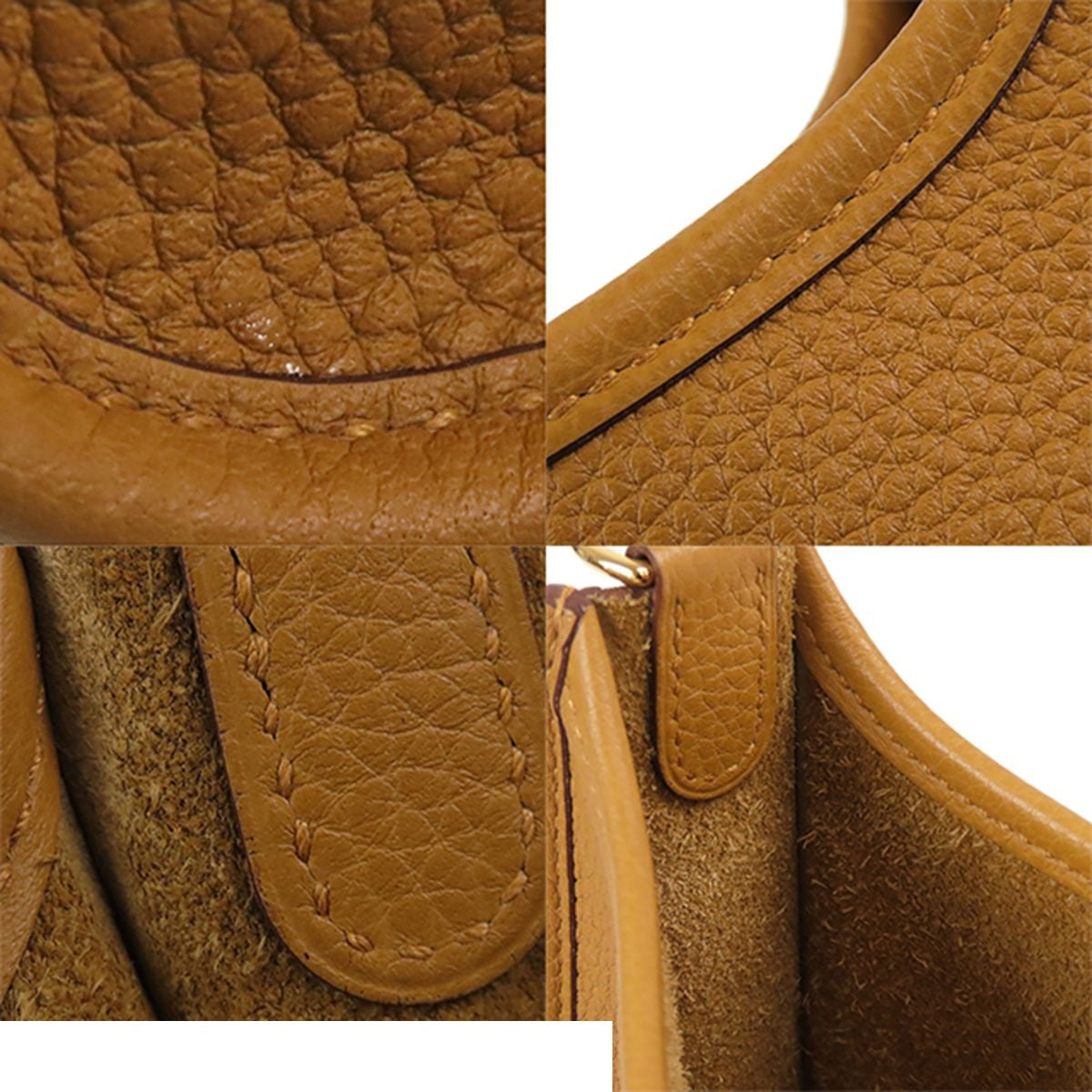 Hermes Evelyne Amazon TPM Sesame Lime Gold Taurillon Shoulder Bag — view 8