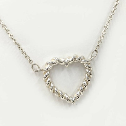 Tiffany & Co Open Heart Necklace SV 925 Silver
