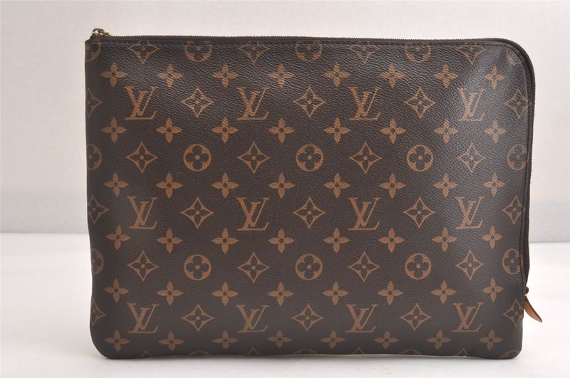 Louis Vuitton Monogram Etui Voyage MM Clutch Bag Wallet M44499 LV 3345n