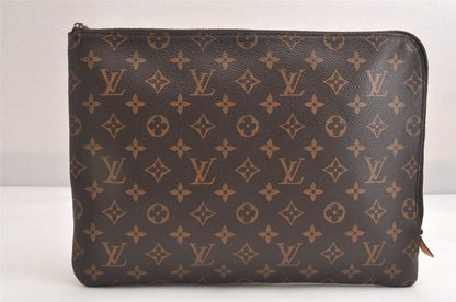 Louis Vuitton Monogram Etui Voyage MM Clutch Bag Wallet M44499 LV 3345n