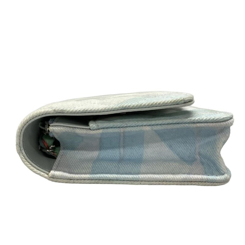 Chanel Wallet Matelasse Ap0250 Light Blue×white×multi