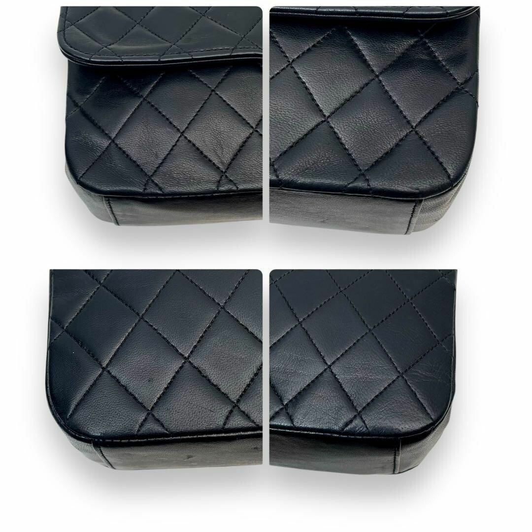 Chanel Vintage Matelasse Lambskin Leather Quilted Shoulder Bag Chain