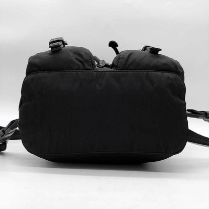 Prada Nylon Tessuto Backpack Saffiano Leather Shoulder Bag Purse Tote
