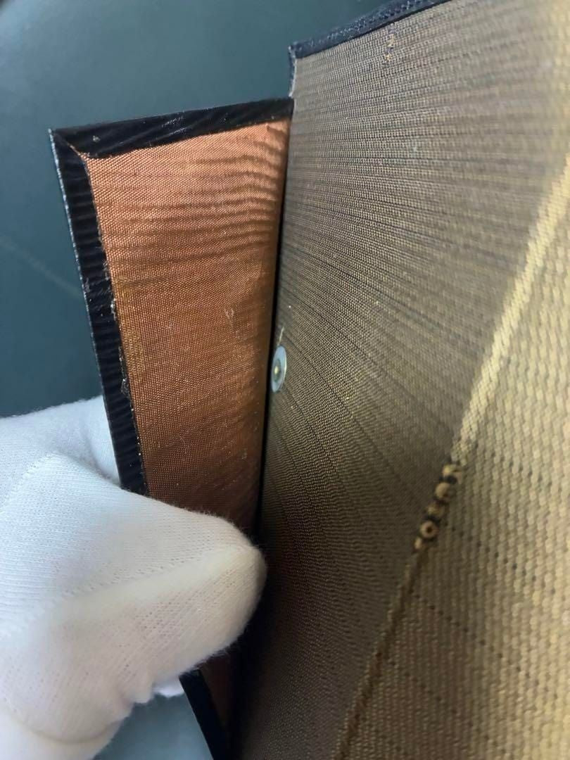 Fendi Epi Leather Agenda Pass Port Cover Case Notebook Black