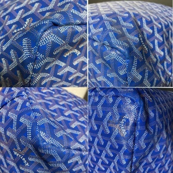 Goyard Saint Louis PM Blue Shoulder Tote Bag &amp; Pouch