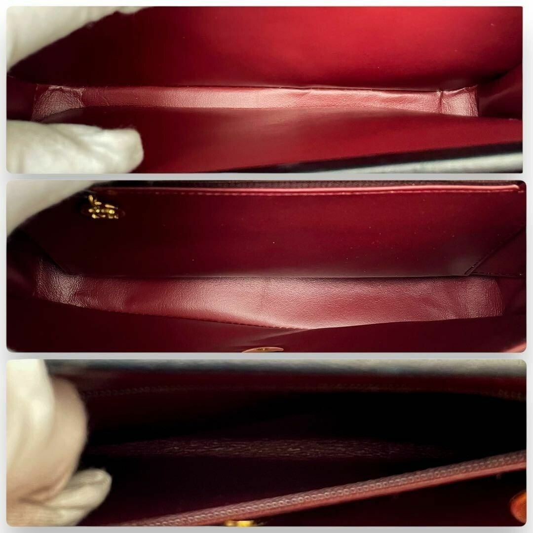 Chanel Vintage Matelasse Lambskin Leather Quilted Shoulder Bag Chain