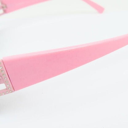 Rare Versace Vintage Medusa Semi Rimless Pink Rose Sunglass Es 90s 2029-B