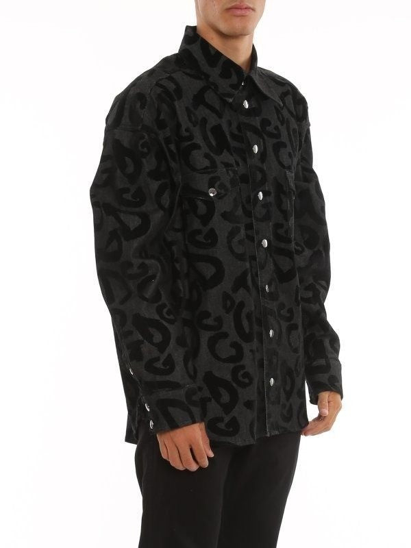 Dolce & Gabbana Denim Jacket Top Chemise Button Up Dress Shirt Men's