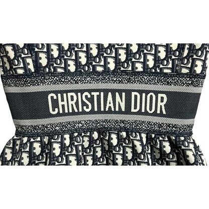 Authentic Christian Dior Trotter Logo Navy Monogram Vintage Dress Y2k Oblique