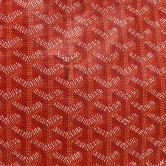 Goyard St Louis GM Red Shoulder Tote Bag & Pouch Goyardine Saint Purse
