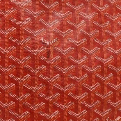 Goyard St Louis GM Red Shoulder Tote Bag & Pouch Goyardine Saint Purse