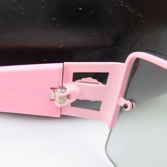 Rare Versace Vintage Medusa Semi Rimless Pink Rose Sunglass Es 90s 2029-B