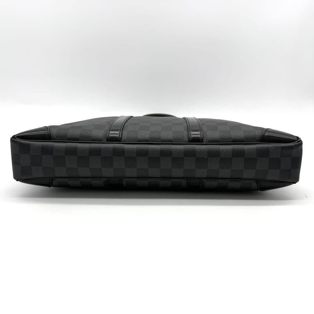 Louis Vuitton Damier Graphite Porto Document Voyage PM Bag Black Mens