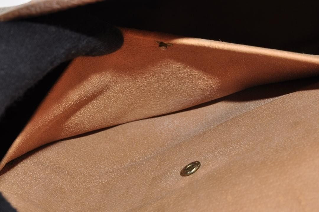 Gucci GG Supreme Ophidia Sherry Line Clutch Bag Wallet Web Canvas Tan