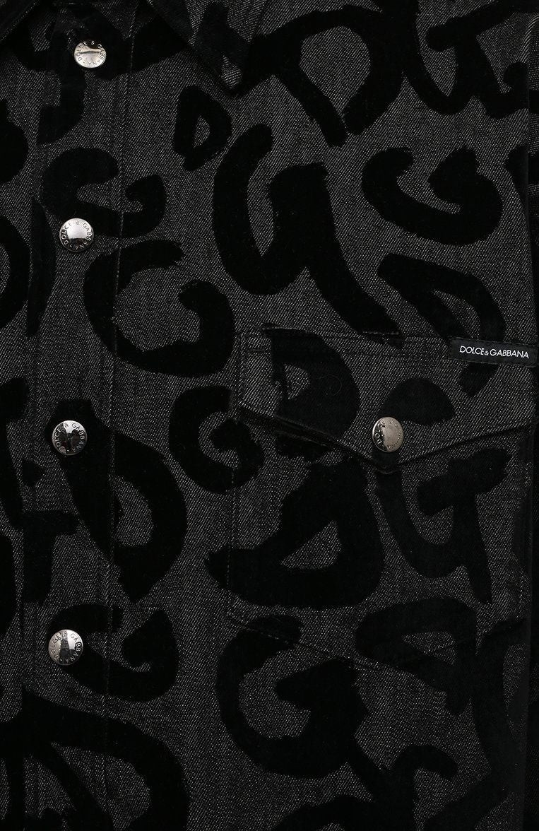 Dolce &amp; Gabbana Denim Jacket Top Chemise Button Up Dress Shirt Men's