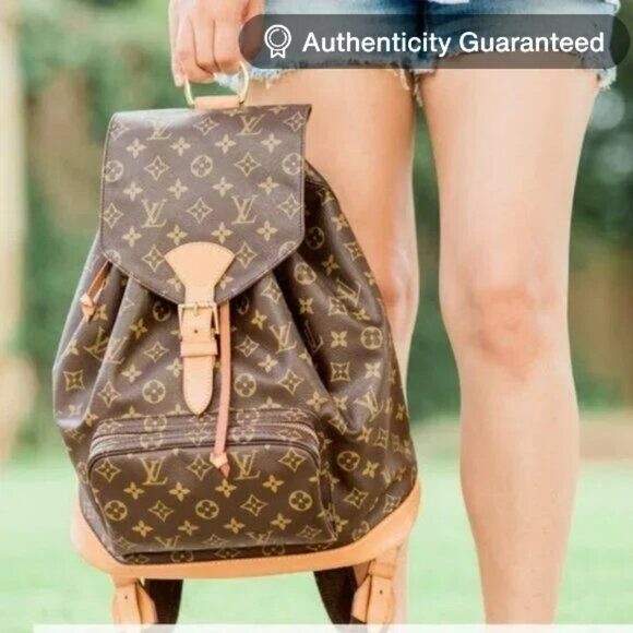 Louis Vuitton Monogram Montsouris GM Backpack Bag LV